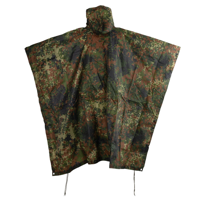 German Flecktarn Ripstop Poncho, , large image number 1